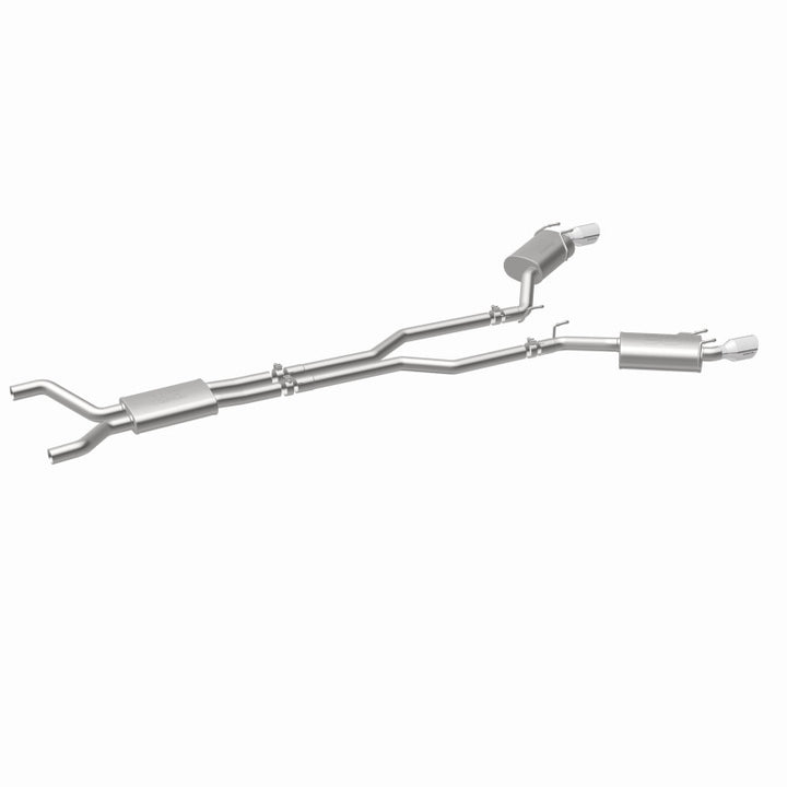 MagnaFlow Cat-Back Exhaust System Stainless Dual Split Rear Exit 4in Tips - 11-15 Chevy Camaro 3.6L V6 - OneFastShop