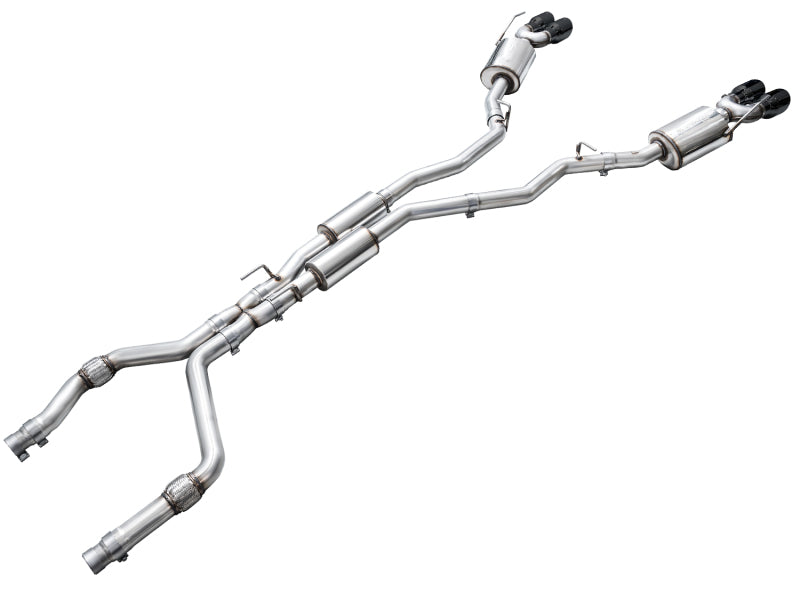 AWE Tuning Touring Edition Exhaust with Diamond Black Tips for 2020+ Ford Explorer ST