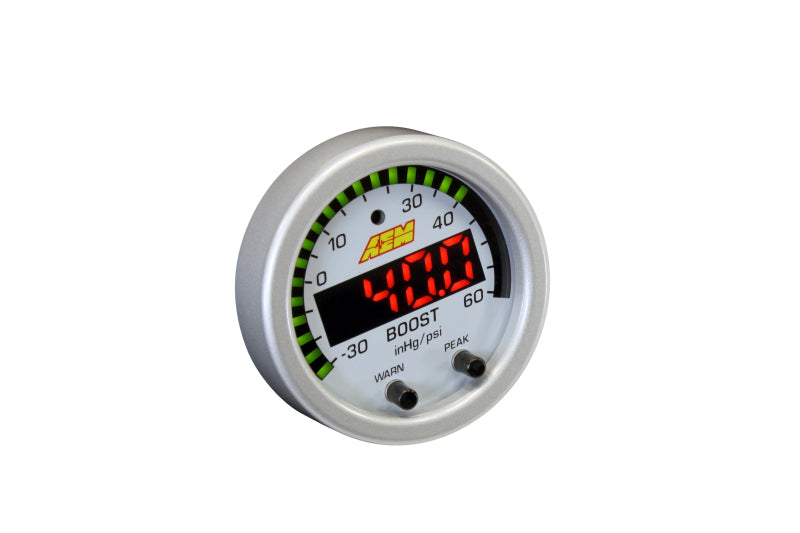 AEM X-Series Boost Pressure Gauge - -30inHg to 60psi, image 4
