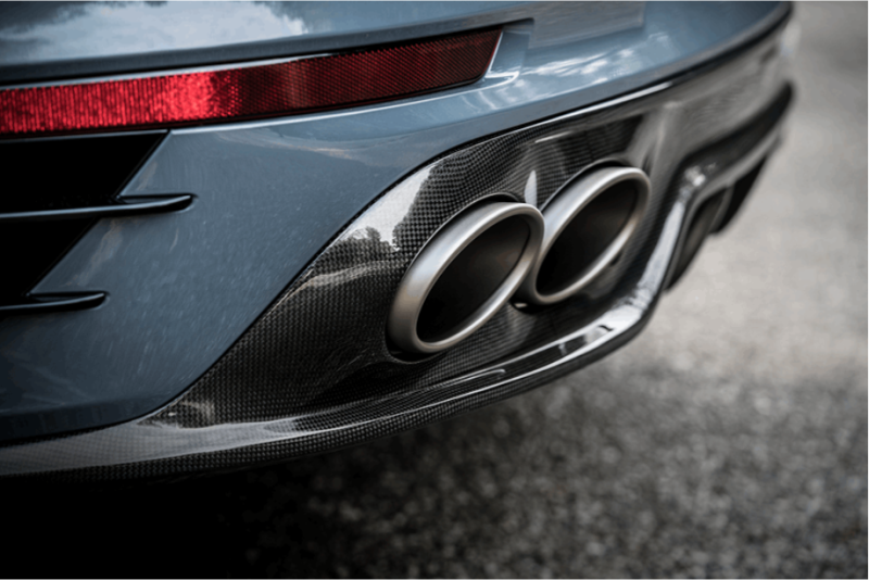 Akrapovic Rear Carbon Fiber Diffuser - High Gloss for 16-17 Porsche 911 Turbo/Turbo S (991.2) - OneFastShop