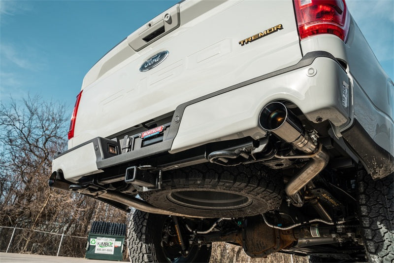 CORSA Performance Sport Cat-Back Dual Rear Exit Black PVD for 2023 Ford F-150 SuperCrew 5.5ft Bed 5.0L V8