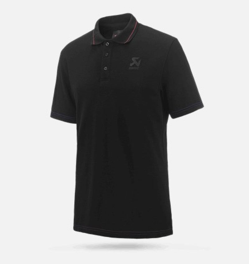 Akrapovic Mens Corpo Polo Black Size L Polo Shirt Official - OneFastShop