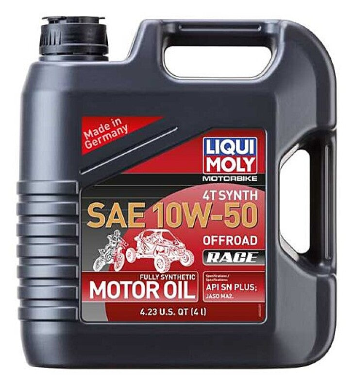 LIQUI MOLY Motorbike 4T Synthetic Oil 4L SAE 10W50 - Offroad Race - OneFastShop