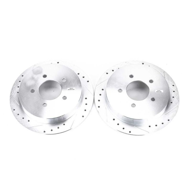 PowerStop Evolution Drilled & Slotted Rear Brake Rotors - Ford F-150 / Expedition 1999-2004 - Pair