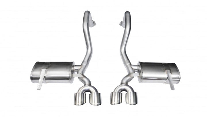 Corsa Performance Polished Xtreme Axle-Back Exhaust for 1997-2004 Chevrolet Corvette C5 Z06 5.7L V8 - OneFastShop
