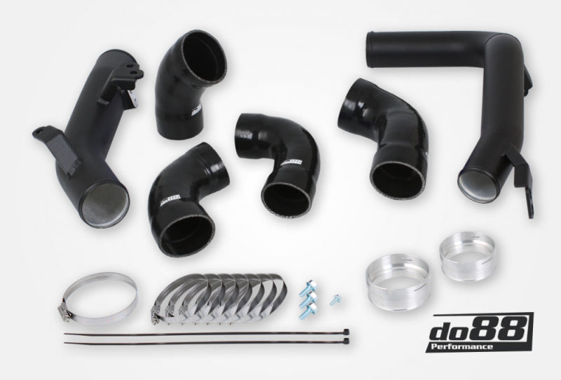 do88 Diesel Pressure Pipe Kit for do88 Intercooler - Volvo SPA 2016-2024 - Black Hoses
