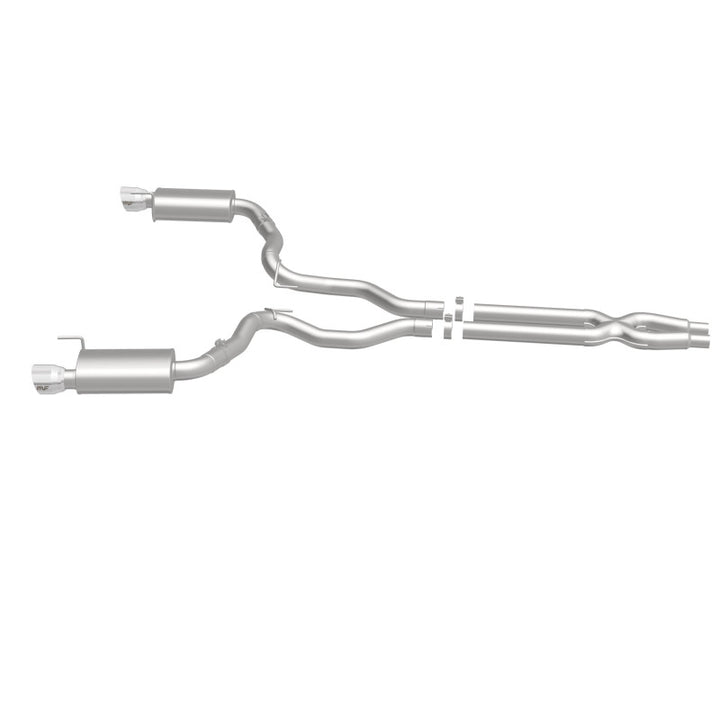 MagnaFlow Cat Back Exhaust SS 3in Street Dual Split 4.5in Tips 2015-2017 Ford Mustang GT V8 5.0L - OneFastShop