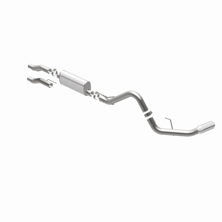 Magnaflow SS Catback Exhaust for 2011-2014 Ford F-150 3.7L/5.0L/6.2L Single Rear Exit with 4in Stainless Steel Tips - OneFastShop