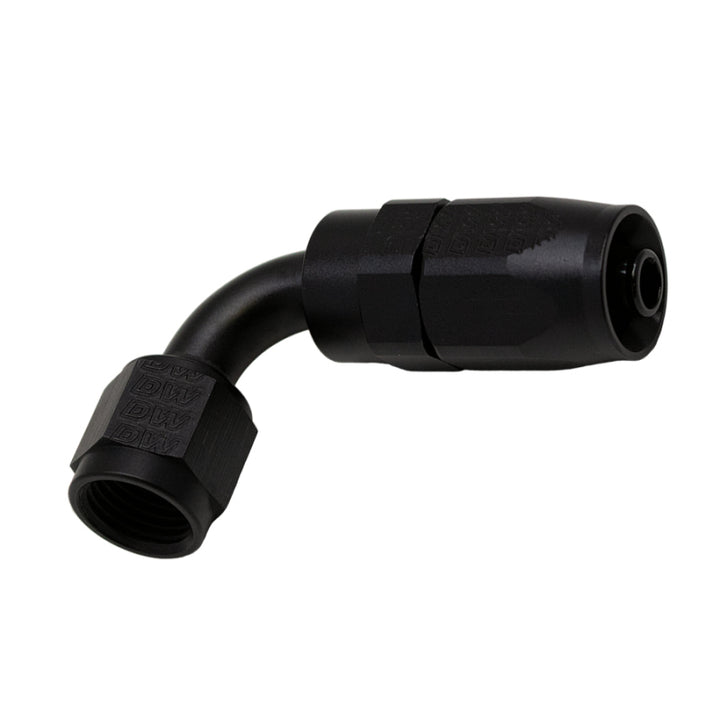 DeatschWerks 6AN Female Swivel 90-Degree Hose End CPE Anodized Matte Black - OneFastShop