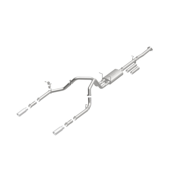 Magnaflow Stainless Cat-Back Exhaust Dual Split Rear Exit 4in 2015 Chevy Silverado 2500HD 6.0L - OneFastShop