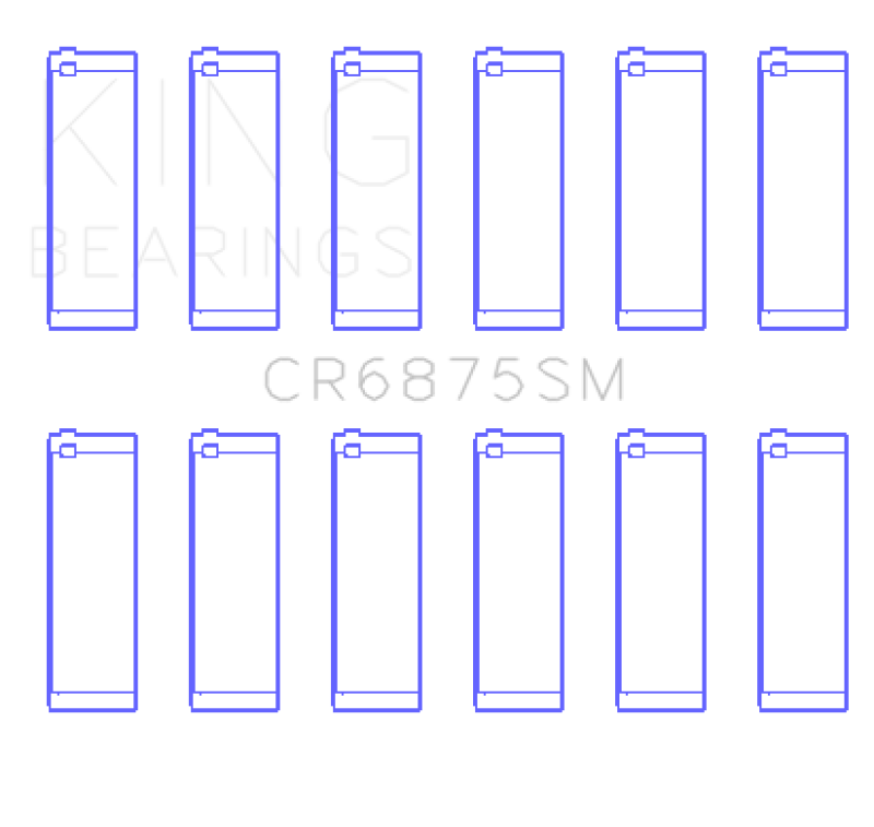 King Engine Bearings Connecting Rod Bearing - Size +0.25mm for BMW N52/N53 3.0L - Various Models