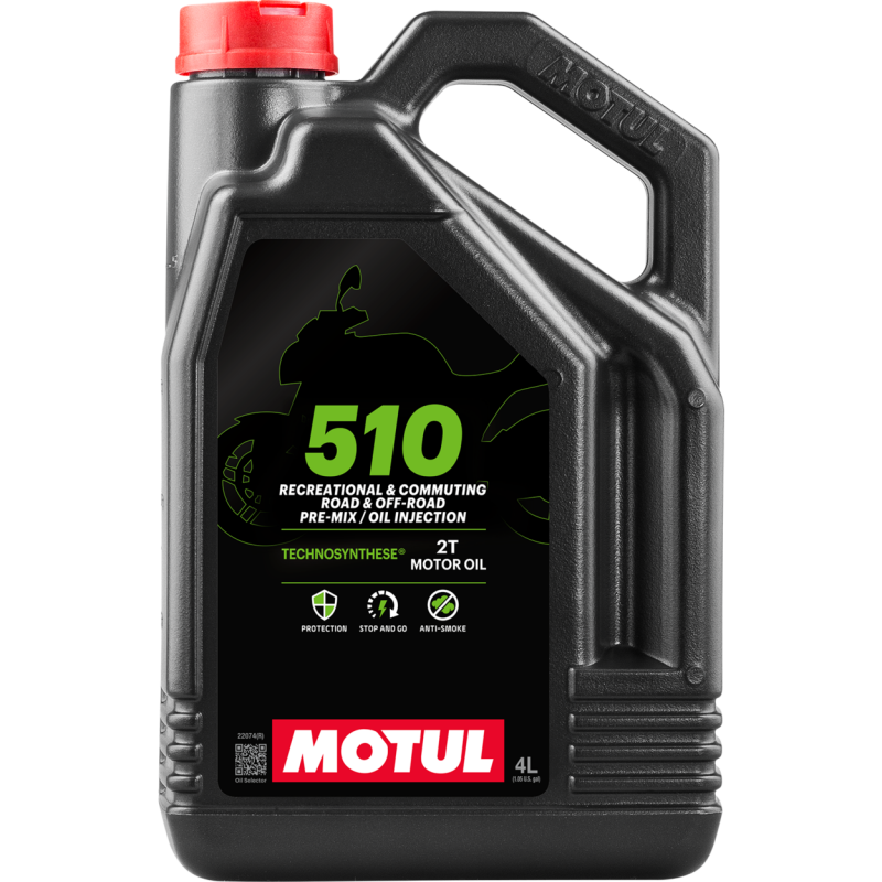Motul 510 2T Two-Stroke Engine Oil - 4L - 4 Pack