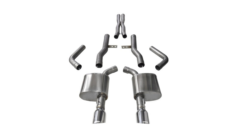Corsa Polished Xtreme Cat-Back Exhaust for Dodge Charger SRT/Scat Pack/R/T 6.4L 2015-2023