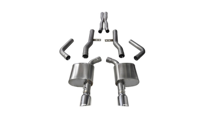 Corsa Polished Xtreme Cat-Back Exhaust for Dodge Charger SRT/Scat Pack/R/T 6.4L 2015-2023
