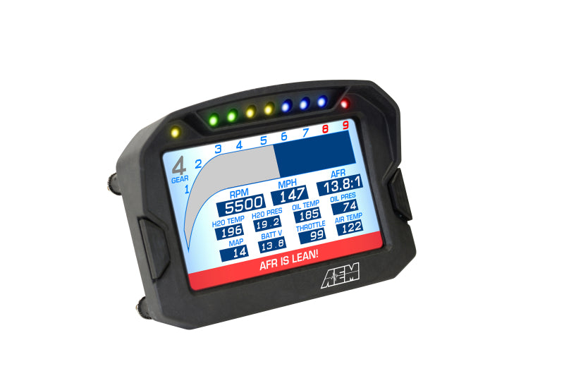 AEM CD-5G Carbon Digital Dash Display w/ Interal 10Hz GPS & Antenna - OneFastShop