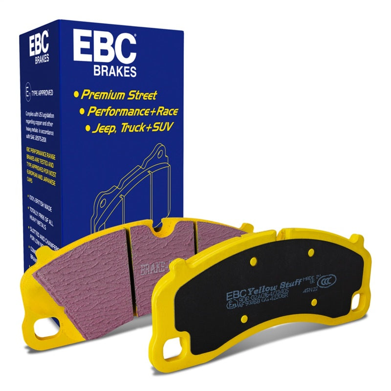 EBC Yellowstuff Front Brake Pads for 13-15 Porsche 911 (991) Cast Iron Rotor 3.8 GT3