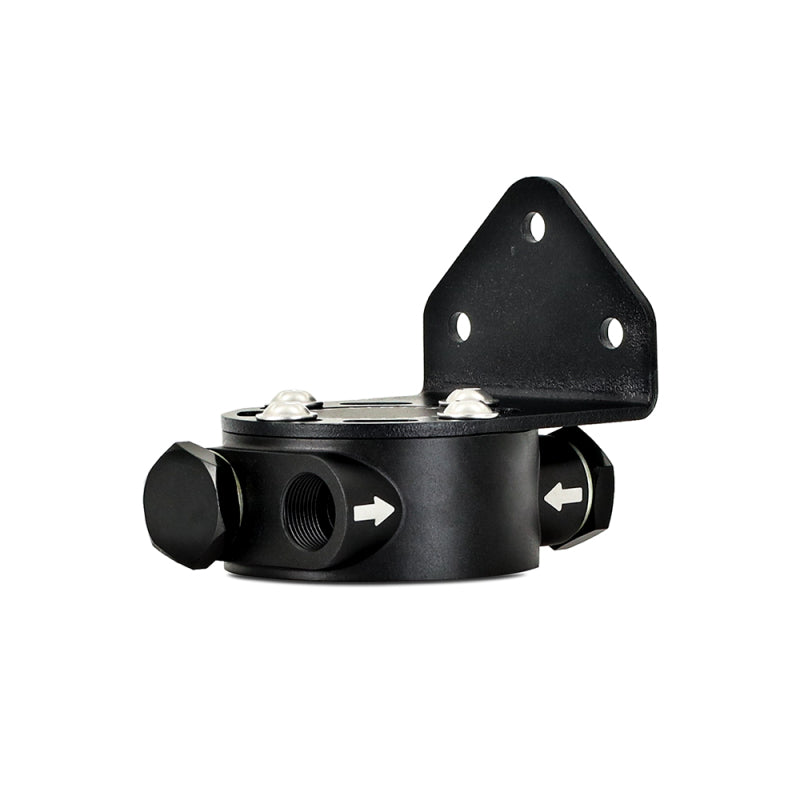 Mishimoto Remote Oil Filter Relocation Mount M22 x 1.5 Black - OneFastShop
