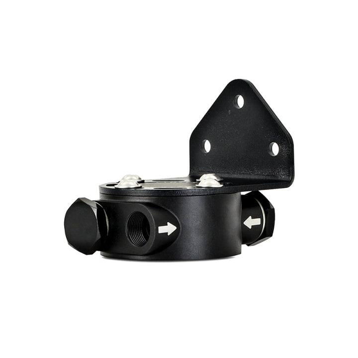Mishimoto Remote Oil Filter Relocation Mount M22 x 1.5 Black - OneFastShop