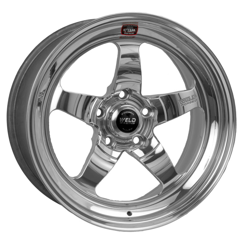 Weld S71 RT-S Forged Drag Wheel 17x9 - 5x4.5 BP, Polished, Non-Beadlock