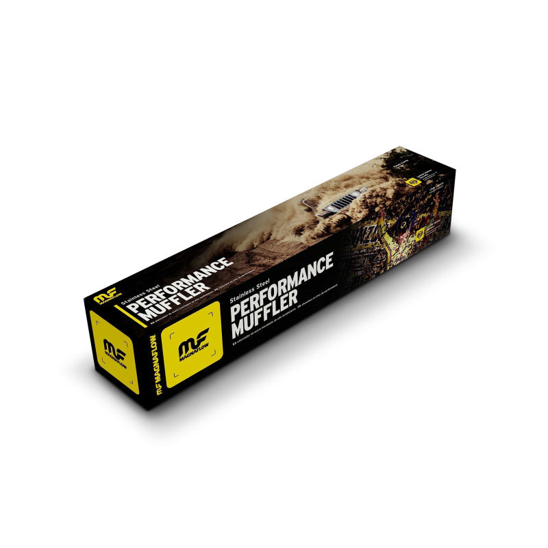 Magnaflow Muffler Mag SS 6X6 14 2.5/2.5 for Jeep Wrangler 2007-2018 - OneFastShop