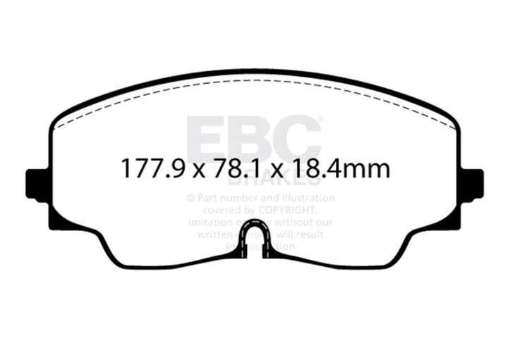 EBC Bluestuff Front Brake Pads for 2022+ Volkswagen Golf R Mk8 - OneFastShop