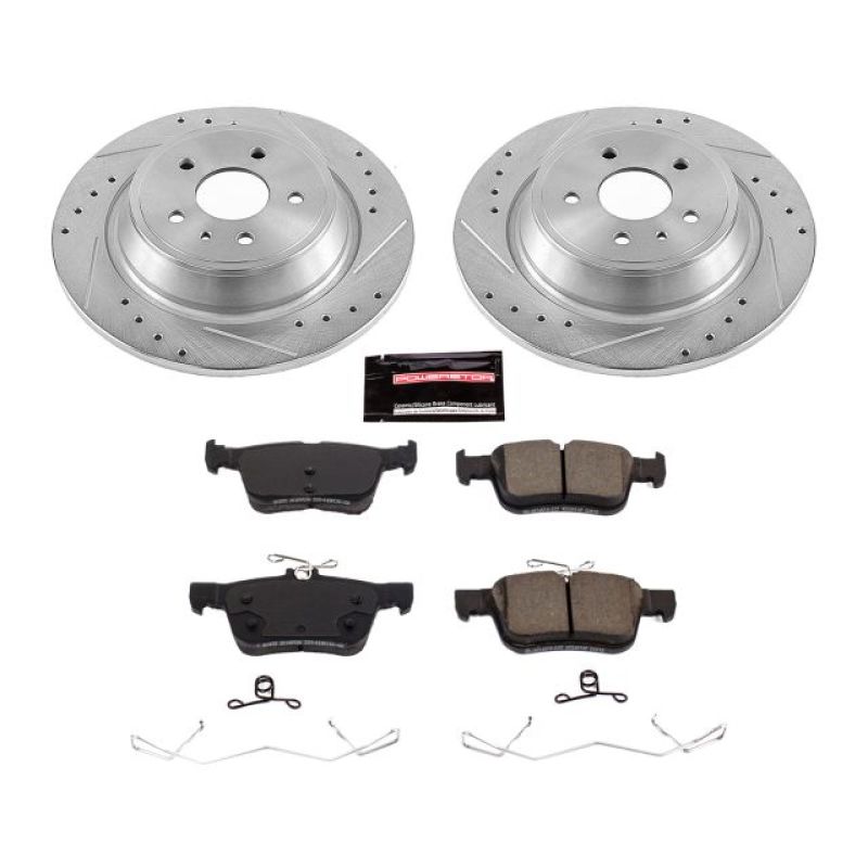 Power Stop 2017–2019 Z23 Evolution Sport Rear Brake Kit for Ford Escape - OneFastShop