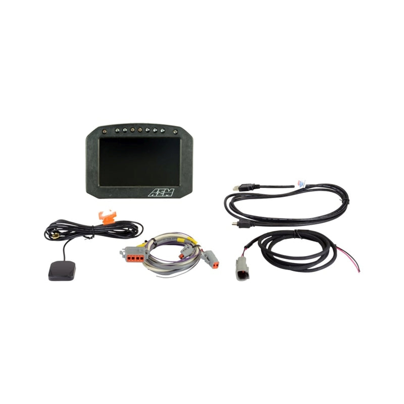 AEM CD-5G Carbon Flush Digital Dash Display - With Internal 20Hz GPS & Antenna