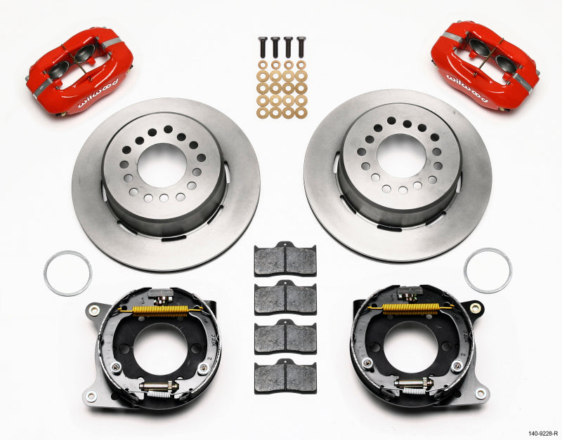 Wilwood Forged Dynalite P/S Park Brake Kit Red 2005-2014 Mustang - OneFastShop