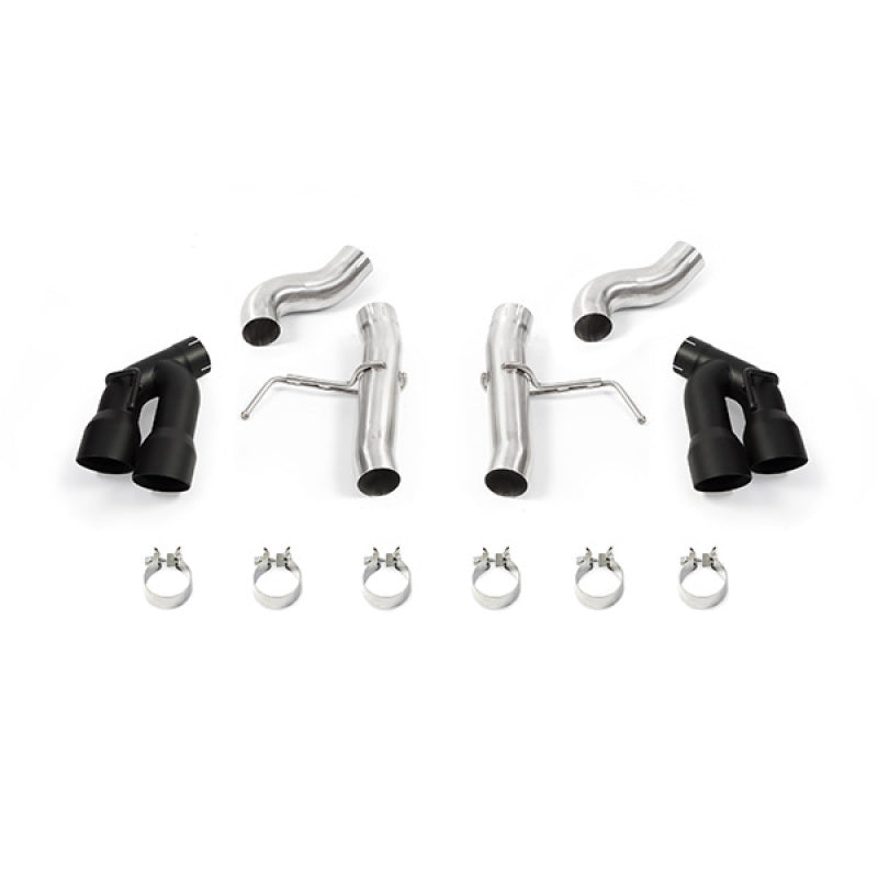 Mishimoto Race Quad-Tip Axle-Back Exhaust - Chevrolet Camaro SS 2016-2020 - Black Tips