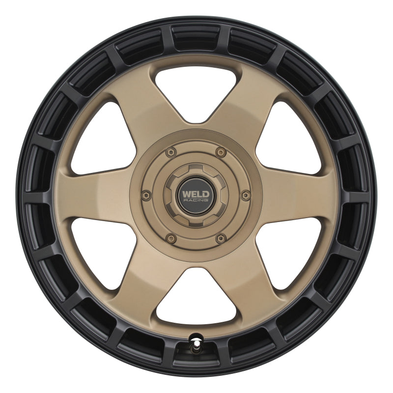 Weld Off-Road Ridge Wheel 17x9 Satin Bronze Black Ring - 5x114.3/5x127 ET-12