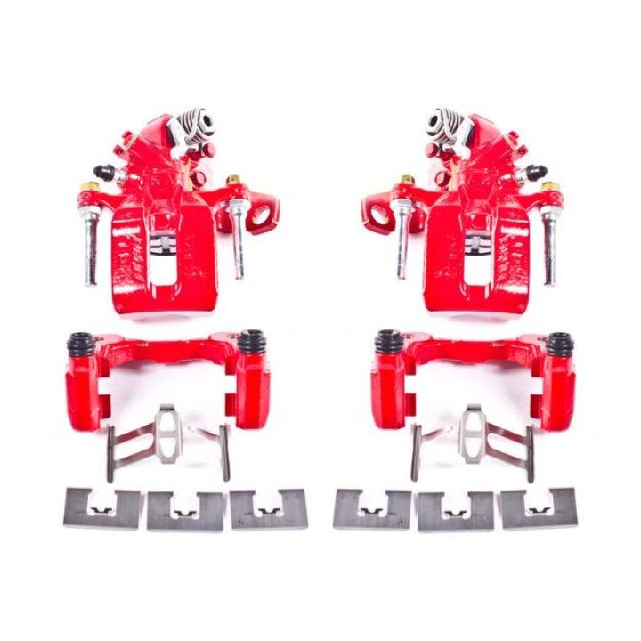 PowerStop Rear Red Calipers w/Brackets - Pair for 06-11 Acura CSX
