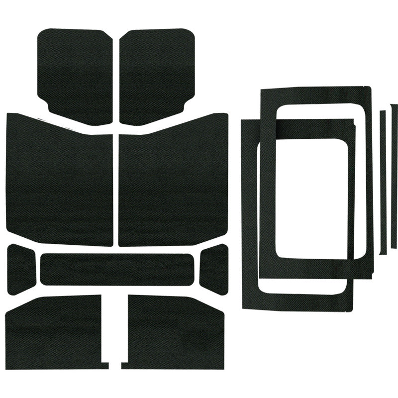 DEI 18-23 Jeep Wrangler JL 4-Door Boom Mat Headliner Kit 13 Piece Black