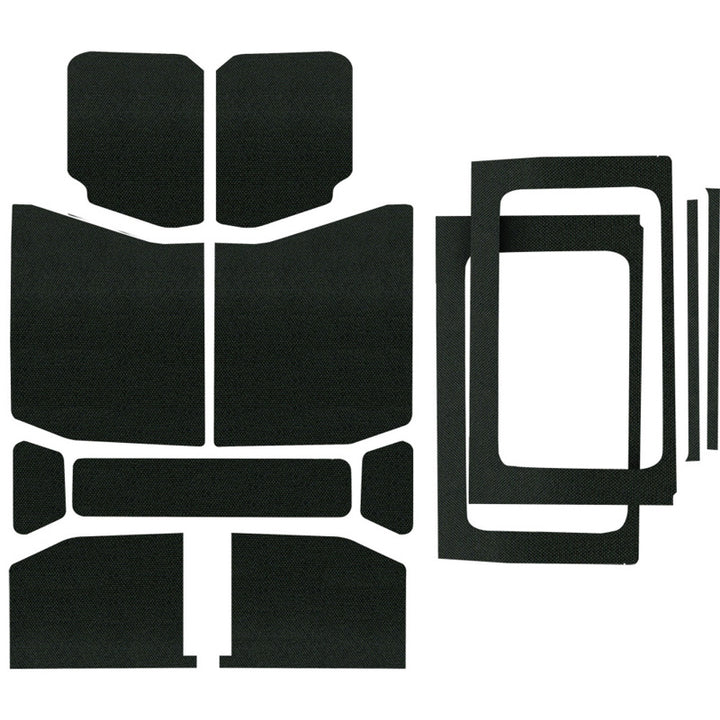 DEI 18-23 Jeep Wrangler JL 4-Door Boom Mat Headliner Kit 13 Piece Black