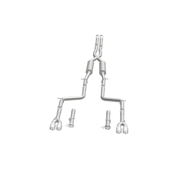 Magnaflow Cat-Back Exhaust System SS 2.5in Quad Split Rear 3.5in Tip for 2015 Dodge Challenger R/T 5.7L - OneFastShop