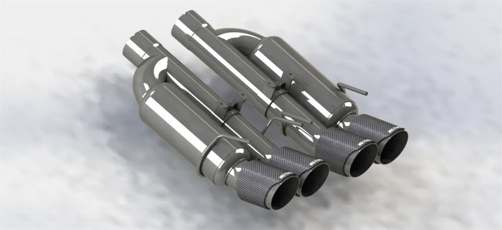 Kooks 3 Inch Valved Axle Back Exhaust with Stainless Steel Tips for 09-13 Chevrolet Corvette Z06 ZR1 - OneFastShop