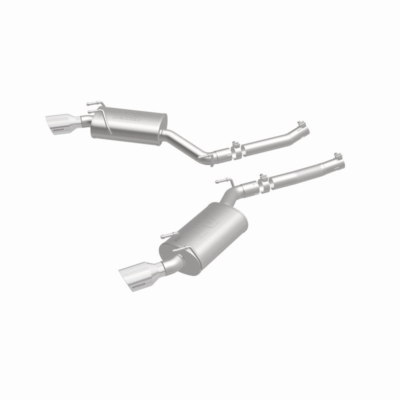 MagnaFlow Axle-Back Stainless Dual Split 4in Polished Tips for 10-15 Chevrolet Camaro Convert 3.6L V6 - OneFastShop