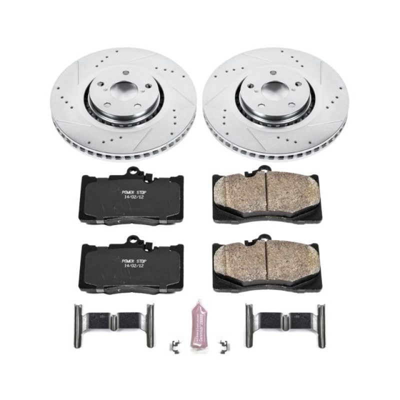 PowerStop Front Z23 Evolution Sport Brake Kit for 07-11 Lexus GS350 - OneFastShop