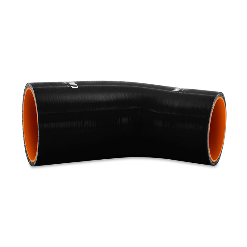 Silicone Reducer Coupler 45 Degree 3in To 3.25in Black