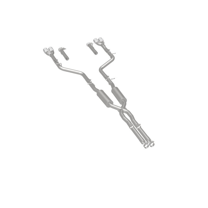 Magnaflow Cat-Back Exhaust System SS 2.5in Quad Split Rear 3.5in Tip for 2015 Dodge Challenger R/T 5.7L - OneFastShop