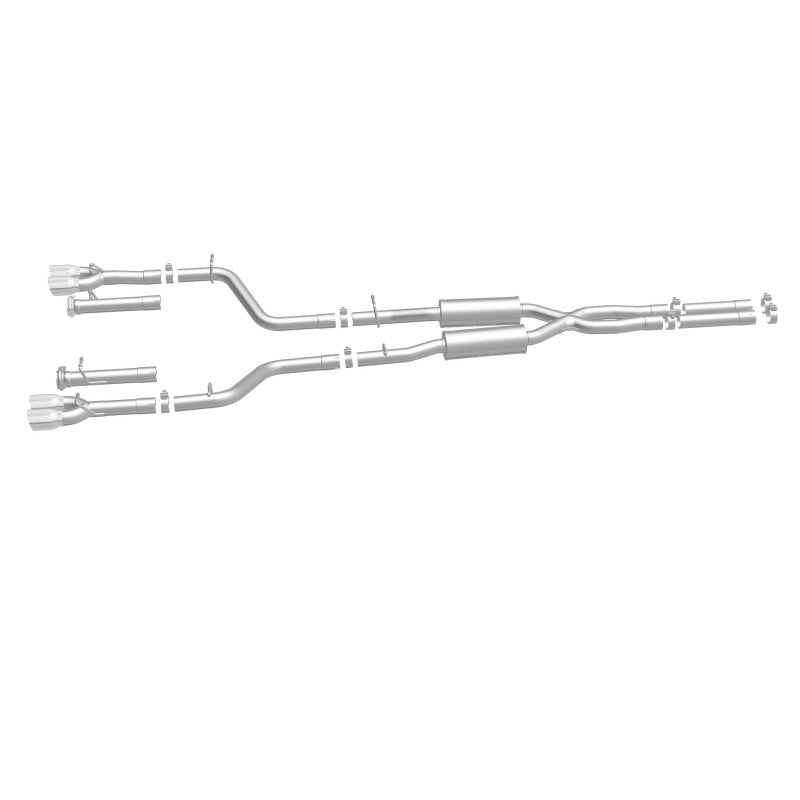 Magnaflow Cat-Back Exhaust System SS 2.5in Quad Split Rear 3.5in Tip for 2015 Dodge Challenger R/T 5.7L - OneFastShop