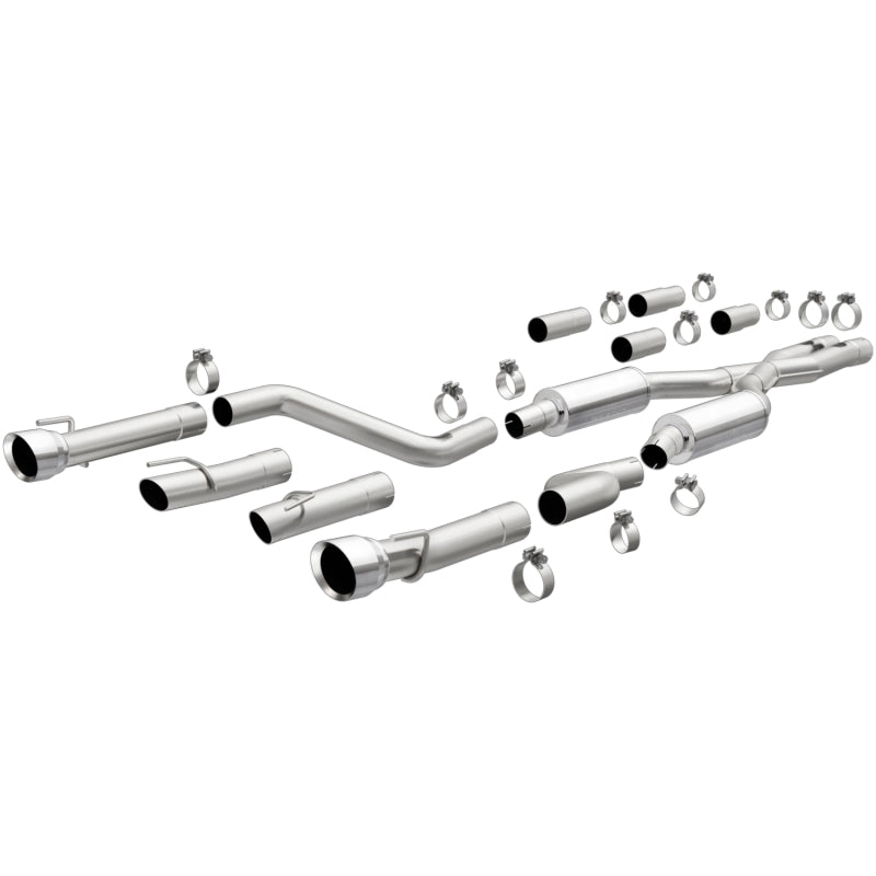 MagnaFlow Cat-Back Exhaust System 409 SS Polished 3in Quad Tips - 2017+ Dodge Charger - OneFastShop
