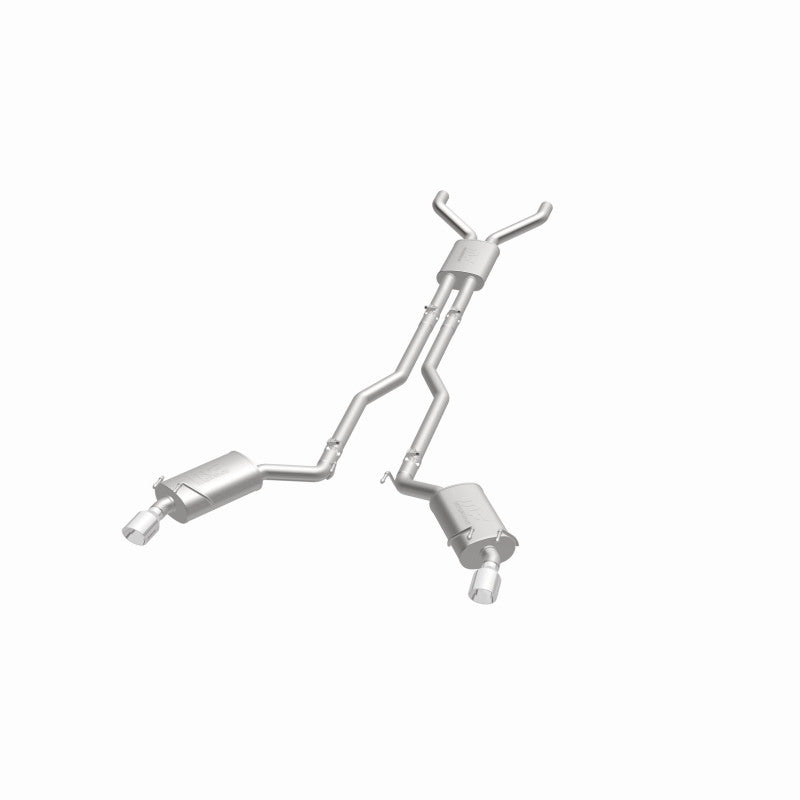 MagnaFlow Cat-Back Exhaust System Stainless Dual Split Rear Exit 4in Tips - 11-15 Chevy Camaro 3.6L V6 - OneFastShop