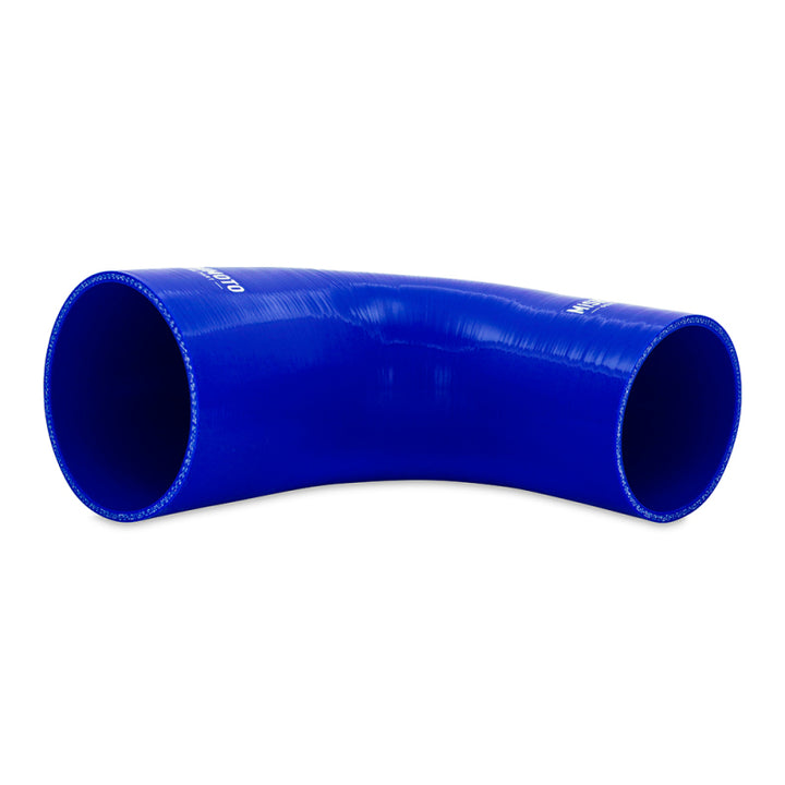 Mishimoto Silicone Reducer Coupler 90 Deg 3in To 4in Blue - OneFastShop