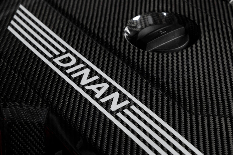 Dinan Carbon Fiber Engine Cover BMW B58D 2020-2026 - Gloss Twill with Matte Accents, image 3