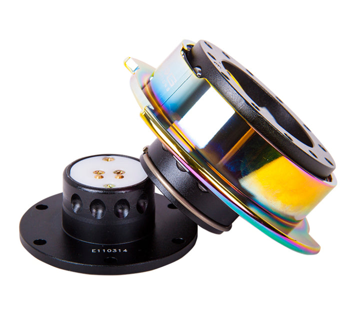 NRG Quick Release Gen 2.5 Black Body Neochrome Ring - Aftermarket Upgrade - OneFastShop