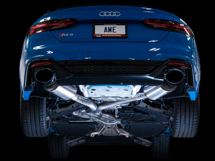 AWE Tuning Audi B9.5 RS 5 Coupe Touring Exhaust Diamond Black Tips