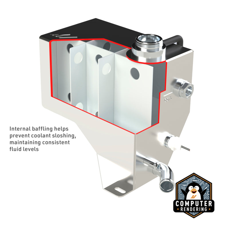 Mishimoto Degas Tank - Chevrolet / GMC 6.6L Duramax 2001-2007 - Natural, image 3