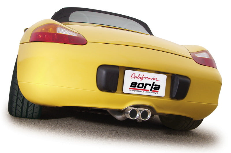 Borla Stainless Steel Catback Exhaust for 00-04 Porsche Boxster 3.2L 6cyl MT - OneFastShop