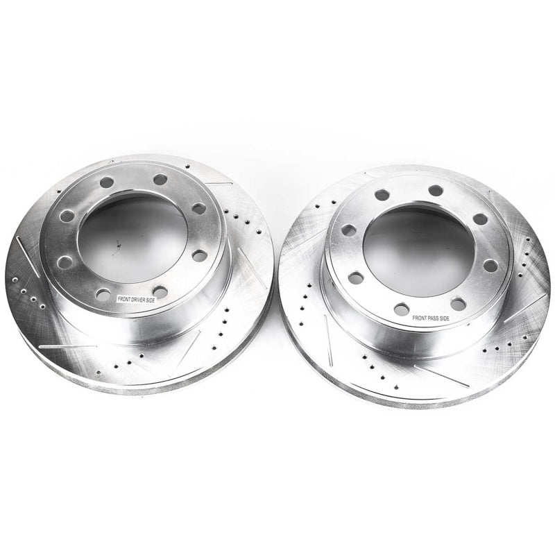 PowerStop Front Evolution Drilled & Slotted Rotors - Ford Excursion 00-05 - OneFastShop