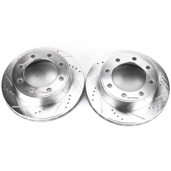 PowerStop Front Evolution Drilled & Slotted Rotors - Ford Excursion 00-05 - OneFastShop
